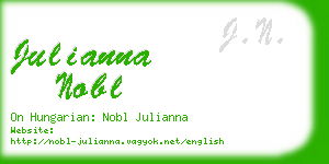 julianna nobl business card